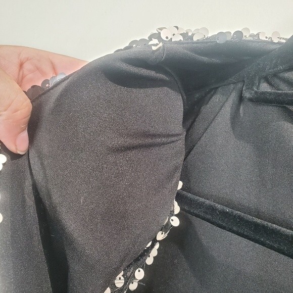 Frederick of Hollywood sequins dress with shoulder pads medium - Picture 6 of 6